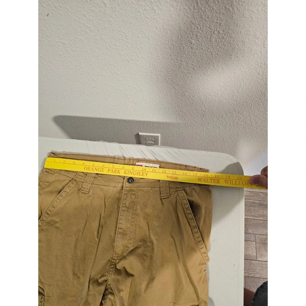 Wrangler 34x32 Regular Taper Khaki Cotton Cargo Pants